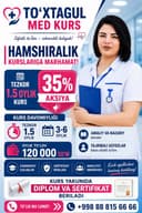 Hamshiralik kursiga marxamat