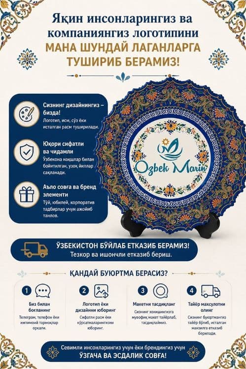 Yaqinlaringiz surati yoki kompaniyangiz logotiplari bizning laganlarda — 2