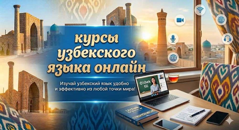 Узбекский язык для взрослых  онлайн/офлайн индивидуально — 1