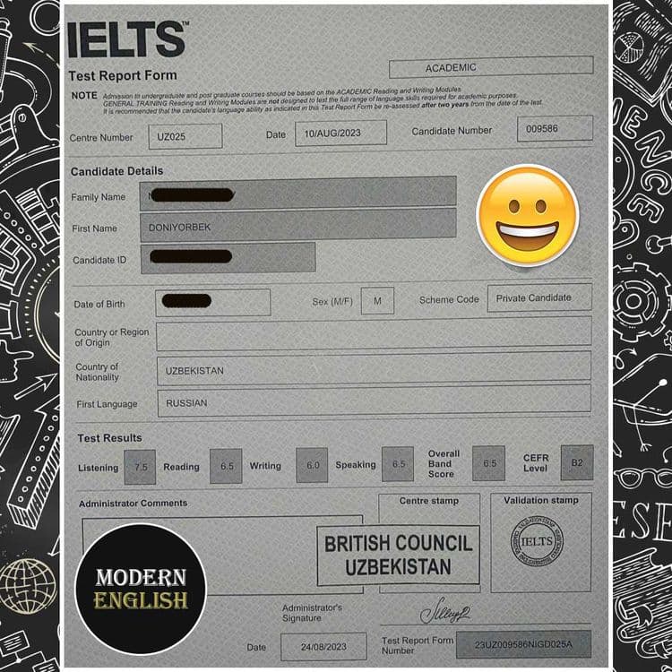 С IELTS 8.5, опытный и сертифицированный репетитор по английскому. — 8