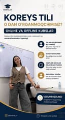 koreys tilini onlayn va oflayn indivudual va guruh boʻlib oʻrganamiz