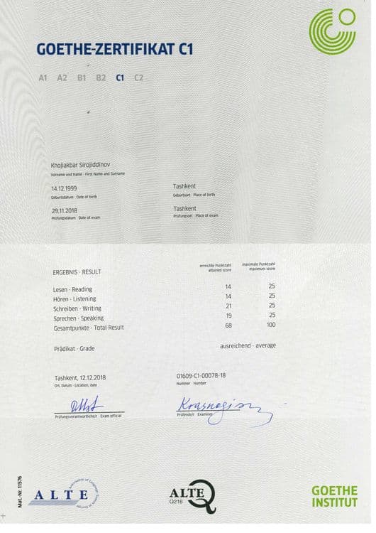 Nemis tili repetitori     Немис тили Репетитори — 2