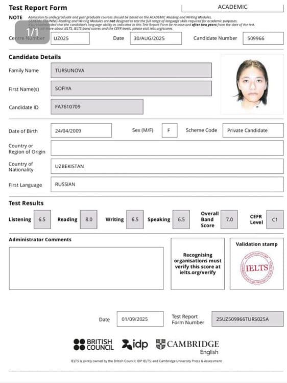 Rus tili / Ingliz tili/IELTS/Multilevel — 4