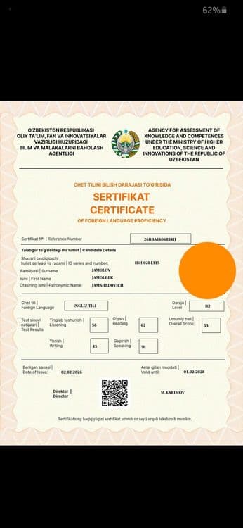 Online/offline individual ingliz tili(IELTS, Multilevel CEFR) kurslari — 5