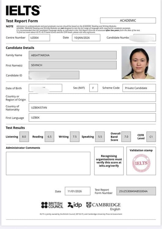 Ingliz tili individual online kursi — 2