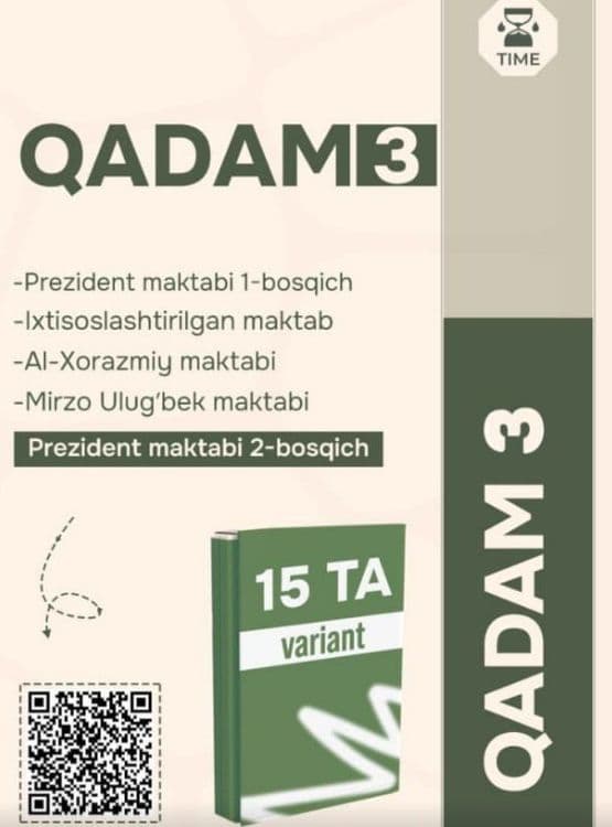 Prezident maktablariga tayyorlov matematika kitob — 3