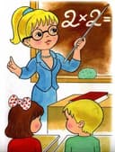 Репетитор для будущих первоклашек.