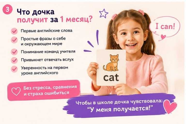 Английский с нуля для девочек 6–7 лет перед школой — 3