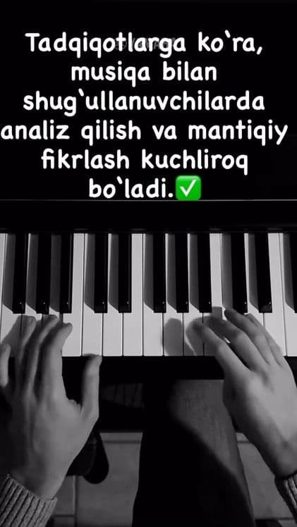 Barcha uchun individualniy fortepiano darslari qulay narxlarda Обучени — 1