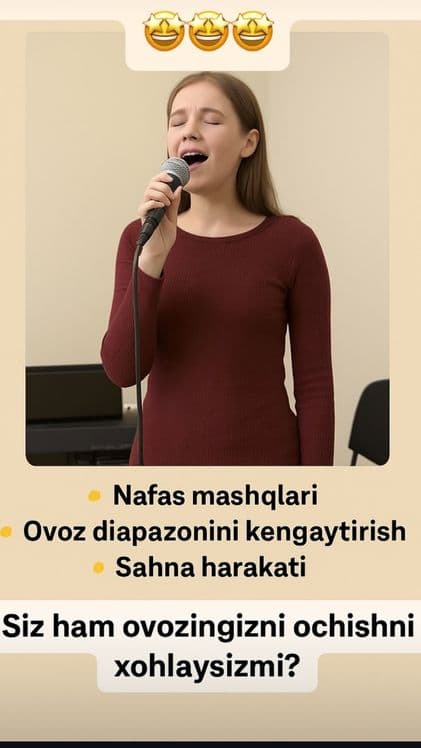Individual vokal darsi, hamma yoshdagilar uchun sifatli va qulay narxd — 2