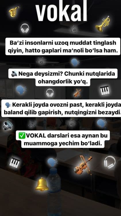Individual vokal darsi, hamma yoshdagilar uchun sifatli va qulay narxd — 3