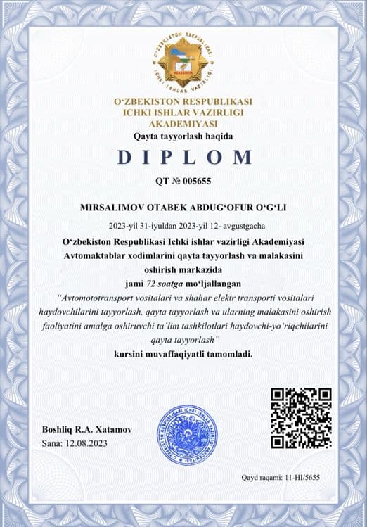 Инструктор по вождению Имтихонга таёрлаймиз Instruktor shaharda haydaw — 8