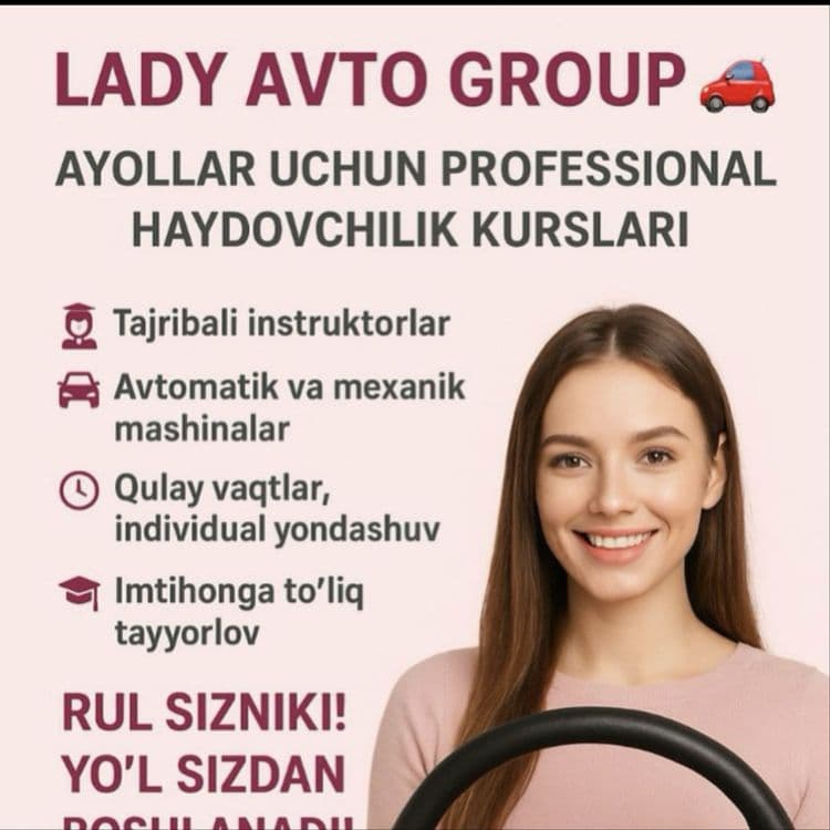 Avtomaktab Lady ayollar uchun maxsus — 2