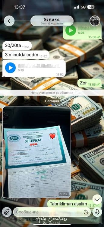 Avtomaktab Sergili Eshonguzar Nazarbek fililalari 100% Natija biz bila — 7