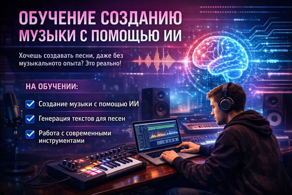 Обучение созданию музыки и песен с помощью ИИ — 1