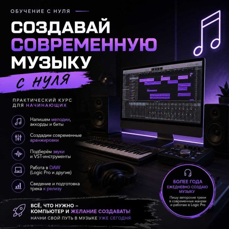 Научу создавать современную музыку с нуля — 2