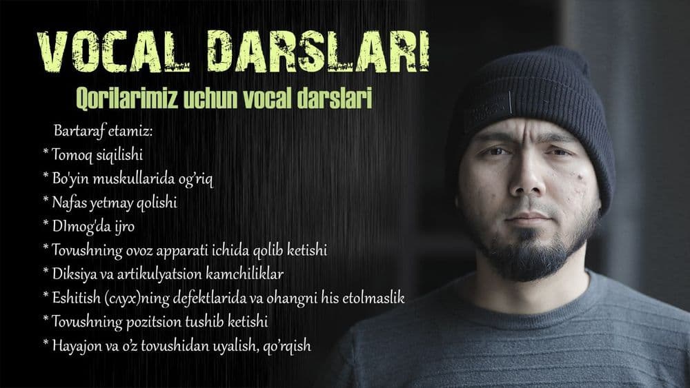 Qorilarimiz uchun Vocal darslari — 1
