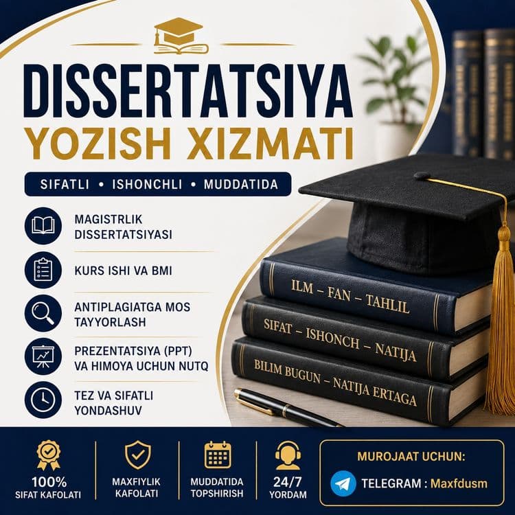 Professional dissertatsiya xizmati