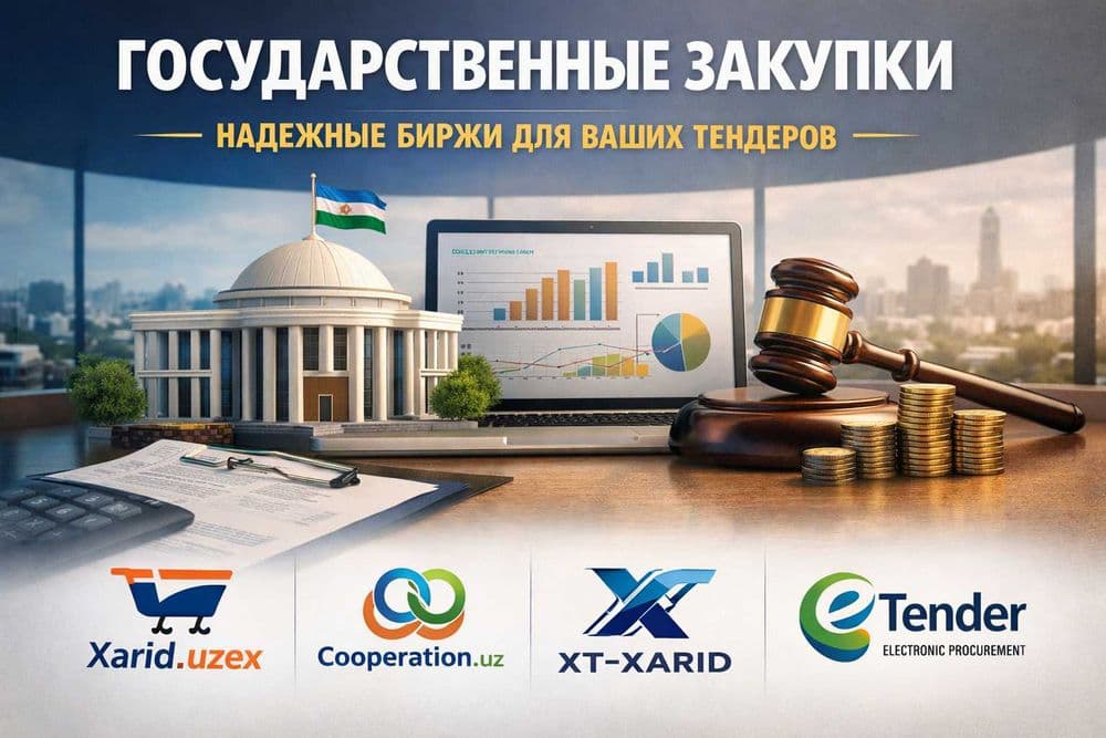 Обучение госзакупкам (Xarid / Cooperation / XT-xarid / Etender) Брокер — 1