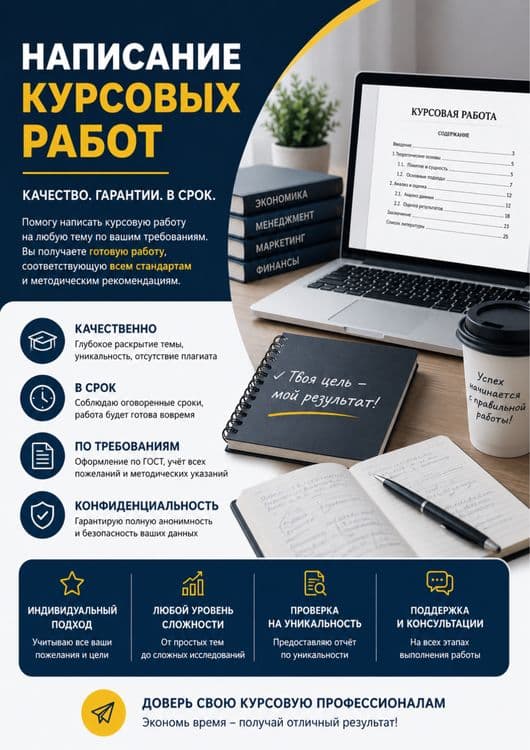 Написание курсовой работы по методичке