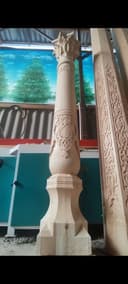 Milliy ustunlar tayyorlash hizmati yogʻoch ustunlar naqshli ustunlar
