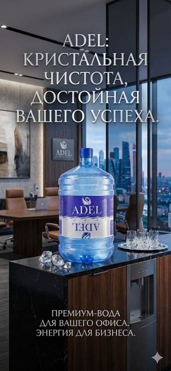 Доставка питьевой воды ADEL в Ваш дом и офис. — 1