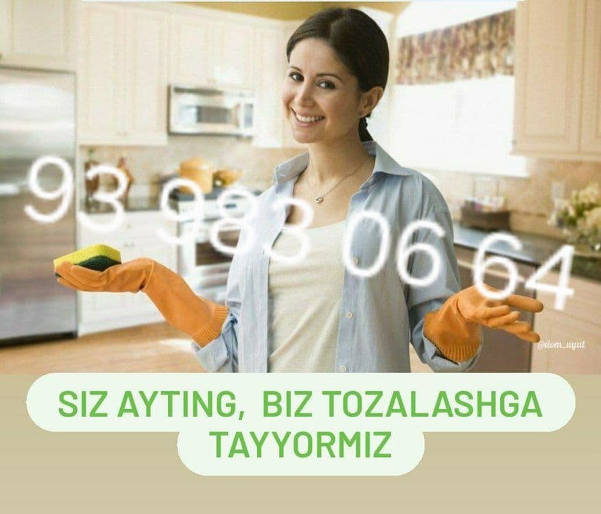 Uborka xizmati kelishilgan holda tozalab berama hamma narsadan bizda — 1