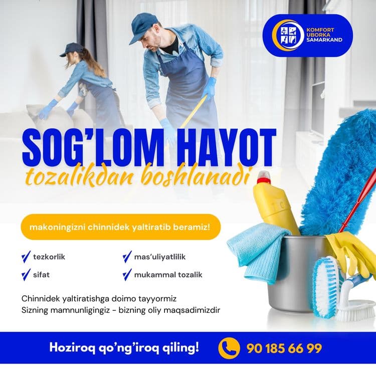 Uborka, klining xizmati! Uy, ofis, hovlilarni tozalaymiz! — 3