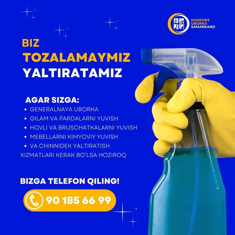 Uborka, klining xizmati! Uy, ofis, hovlilarni tozalaymiz! — 4