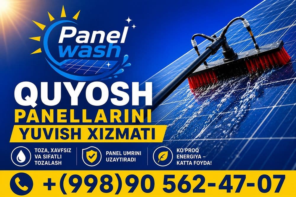 Quyosh panel yuvish xizmati — 1