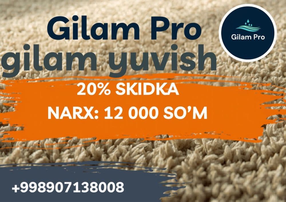 Gilam yuvish tez va toza — 4