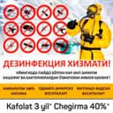 Дезинфекция 40% Dezinfeksiya klop tarkan ilon chayon мухи комары
