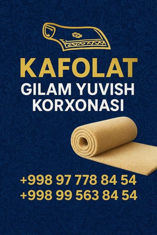 Gilam yuvish / Stirka kavrof. — 2