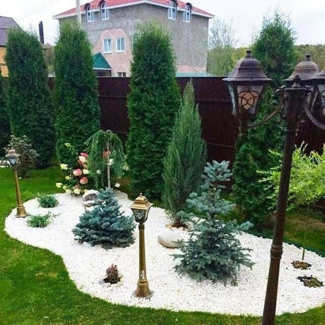 Sadovnik Gul gazon lanshaf dizzayin qilish archa kesish — 3