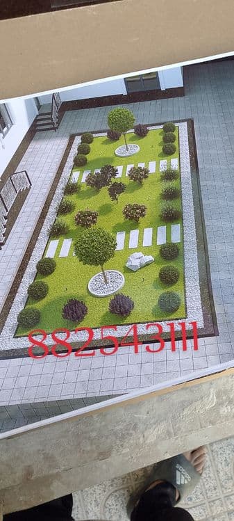 Sadovnik Gul gazon lanshaf dizzayin qilish archa kesish — 6