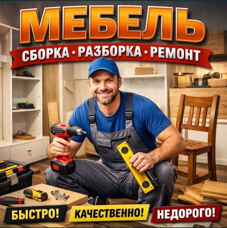 Сборка разборка ремонт установка перестановка мебели — 1