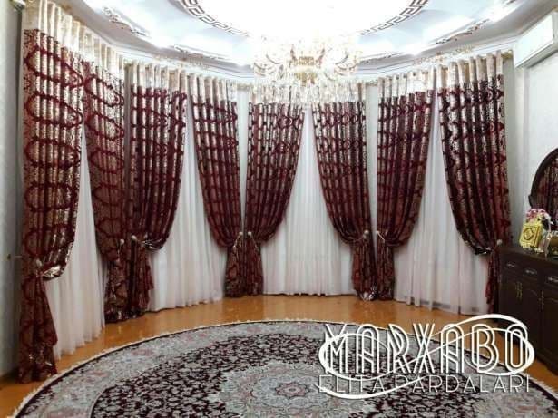 Пошив штор Парда тикамиз Элита пардалар Parda tikish Установка карниз — 4