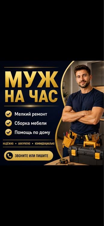 Услуга муж на час muj na chas kunlik er — 1
