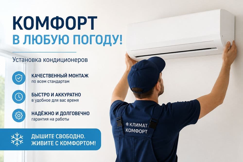 Профессиональная установка кондиционера — 1