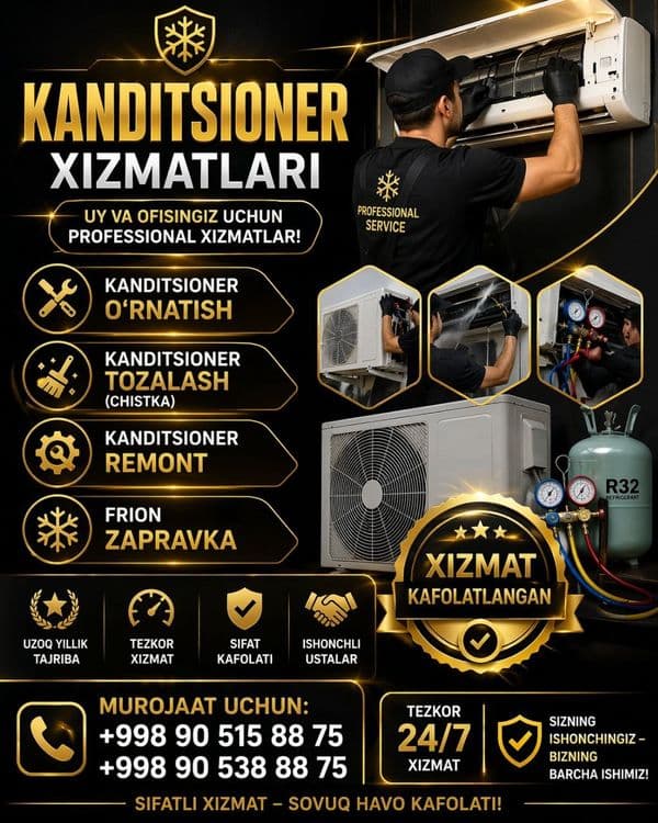 Kondetsioner ustanovka va tamirlash — 1