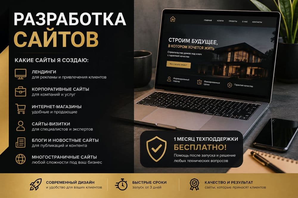 Сайт для бизнеса от 100$