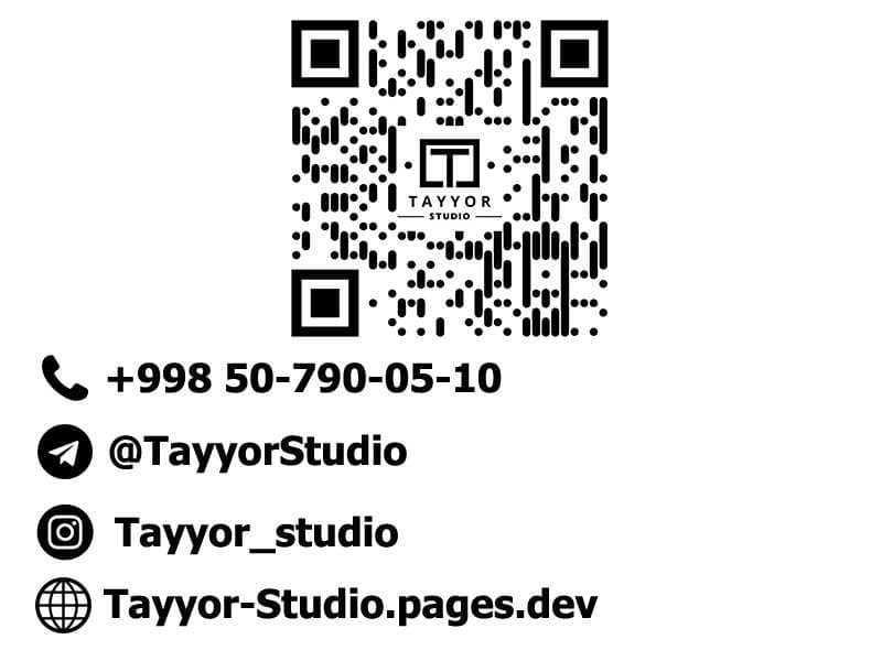 Sayt yaratish, Internet do'kon, Telegram Web App (TWA) ishlab chiqish — 4