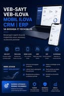 Vebsayt, veb ilova, mobil ilova, CRM, ERP va boshqalar #aytishnik