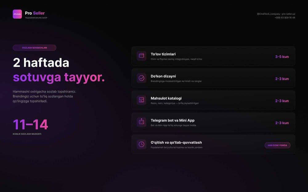 Telegram bot | Internet do'kon | Online magazin | Pro Seller — 4