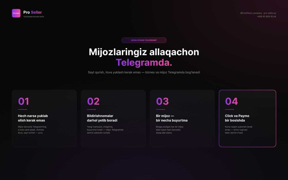 Telegram bot | Internet do'kon | Online magazin | Pro Seller — 5
