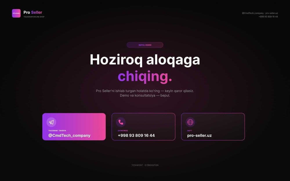 Telegram bot | Internet do'kon | Online magazin | Pro Seller — 6