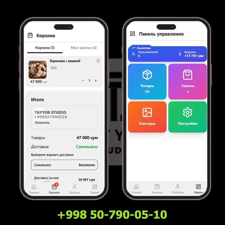 Telegram Web App (TWA) do'kon yaratish, Telegram bot ishlab chiqish — 2