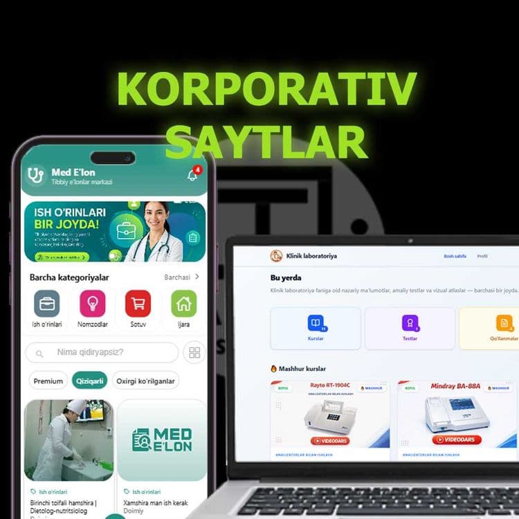 Korporativ sayt yaratish, Kompaniya uchun vizitka sayt, SEO
