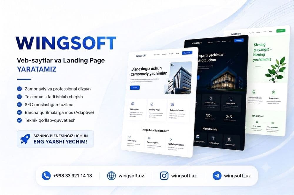 Biznesingiz uchun zamonaviy web-sayt — 1