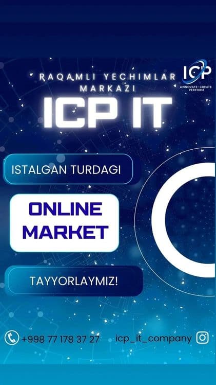 Web-sayt, onlayn market, telegram bot, CRM, mobile ilova,smm marketing — 3
